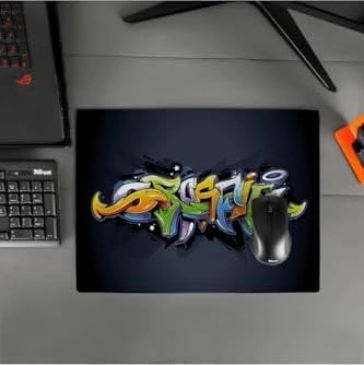 Grafiti Tasarımlı Tasarımlı 40x30 Mousepad - Mouse Pad - Fare Altlığı