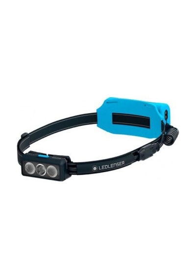 Ledlenser Neo9r Şarj Edilebilir Koşu Kafa Feneri Unisex Mavi Fener - Mavi Gri - Turuncu