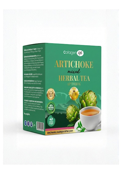 Collagen Life Enginarlı Bitkisel Karışımlı Çay 42 'li Süzen Poşet