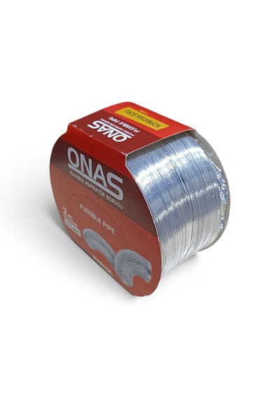 Onas Flexible Alüminyum Aspiratör Davlumbaz Baca Gider Borusu 127 Mm 2 Metre