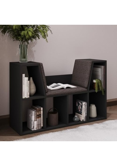 Minderli Kitaplık - Oturma Alanlı 103 Cm Minimalist Tasarım Genel Minderli Kitaplık - Oturma Alanlı 103 Cm Minimalist Tasarım Genel