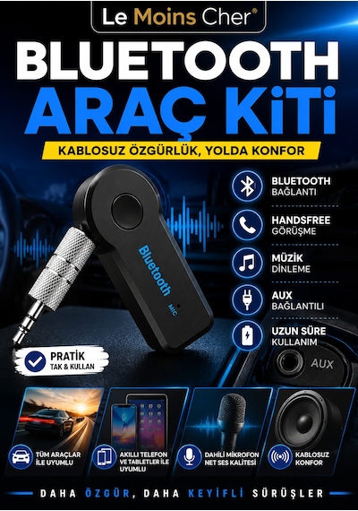 Alfa Romeo Gt Progression Kablosuz Bluetooth Araç Kiti Aux Bağlantılı Handsfree Adaptör