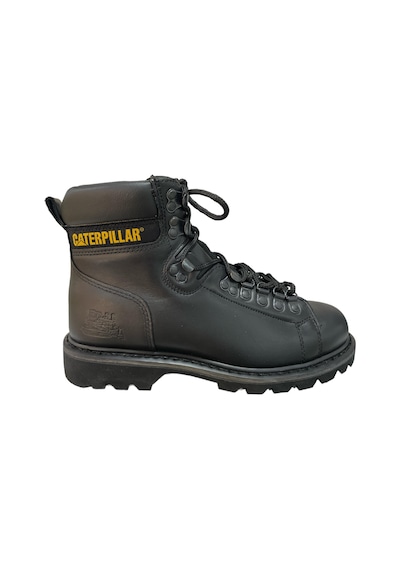 Caterpillar Alaska Black Deri Erkek Bot