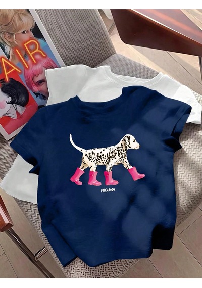 Noıssey Urban Pop Graphic Kadın Tişört Koleksiyonukod 5221 Lacivert