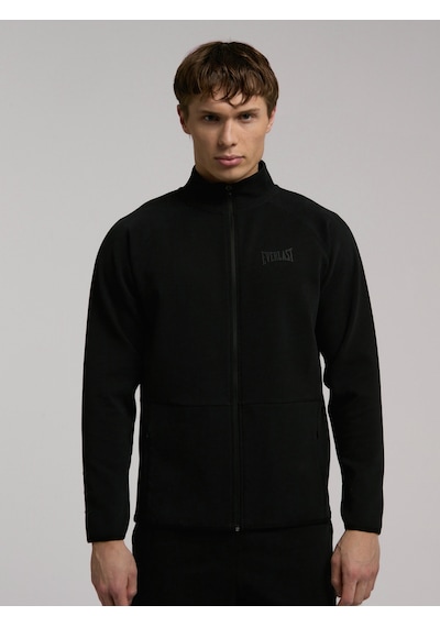 Everlast Ever Relaxed Regular Siyah Yüksek Yaka Erkek Full Zip Sweatshirt Siyah