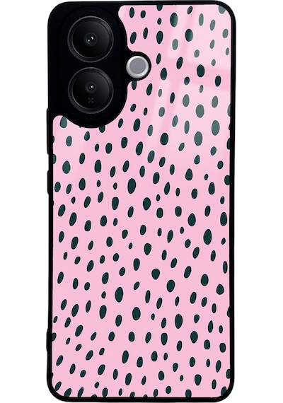 Vivo V60 Lite Pembe Benek Tasarımlı Glossy Telefon Kılıfı Çok Renkli