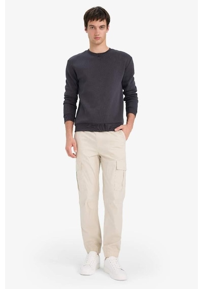 Defacto Regular Fit Bisiklet Yaka Basic Düz Kalın Sweatshirt T3777az25auar138 Antrasit