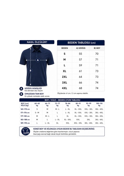 Goffra Erkek Prestige Polo Yaka Tişört 110s Pima Pamuğu Likit Amonyak Merserize Lacivert M120-k0141-02