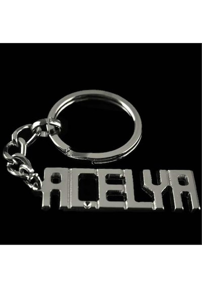 Açelya İsimli Anahtarlık-gümüş Rengi N145