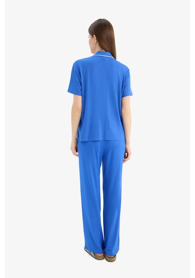 DeFacto Pijama Takımı Kısa Kollu Üst Esnek Belli Uzun Alt-Fall in Love E7622AX25SPBE46 DeFacto Pijama Takımı Kısa Kollu Üst Esnek Belli Uzun Alt-Fall in Love E7622AX25SPBE46