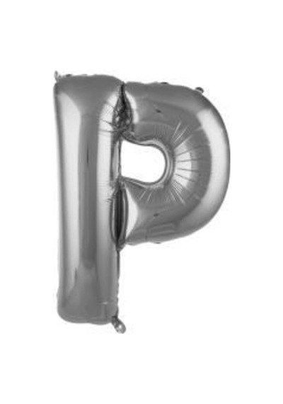 40 Inç 100 Cm Gümüş Folyo Harf Balon P A