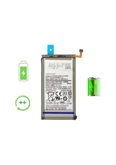 Samsung Galaxy S10 G973f İle Uyumlu Güclendirilmis İthal Pil Batarya