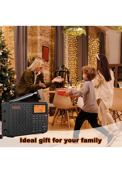 Xhdata D-109 Radyo Fm / Mw / Sw Full Tam Bant Taşınabilir Radyo