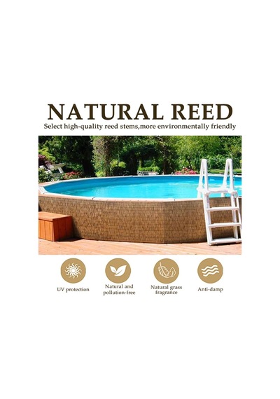 Veranda İçin Doğal Bambu, 50-160 Cm Yükseklik Eskrim, Dış Mekan Bahçe Gölgesi, Kablo Bağları İle Bambu Eskrim, Diğer Veranda İçin Doğal Bambu, 50-160 Cm Yükseklik Eskrim, Dış Mekan Bahçe Gölgesi, Kablo Bağları İle Bambu Eskrim, Diğer
