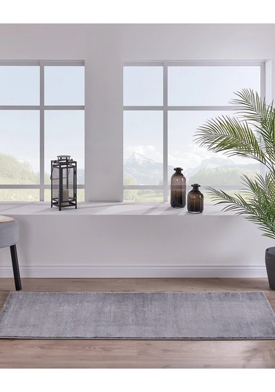 Textured Yolluk Halı 160x230 Cm Gri