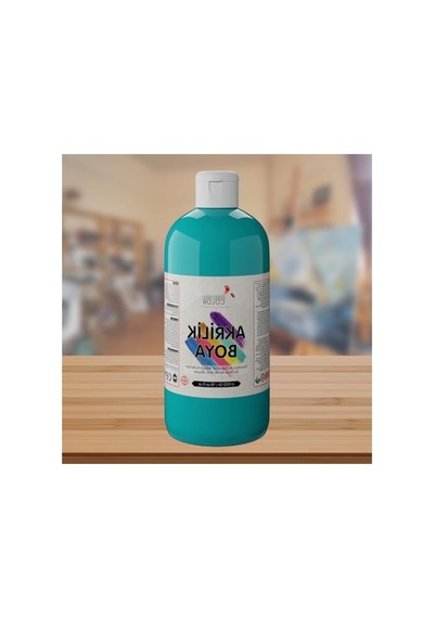 500gr Turkuaz Renk Akrilik Boya 0,15 L