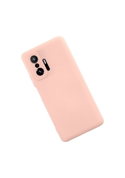 Xiaomi Mi 11t Pro Ile Uyumlu Kılıf Nano Içi Kadife Pudra Renk Kamera Korumalı Silikon Kapak Pembe