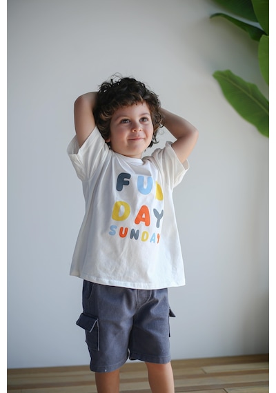 Miababy Kargo Cepli İkili Takım İndigo