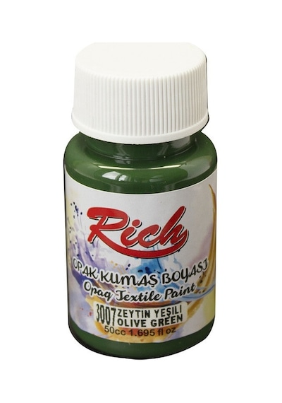 Rıch Akrilik Kumaş Boyası 01921 Zeytin Yeşil 50 CC