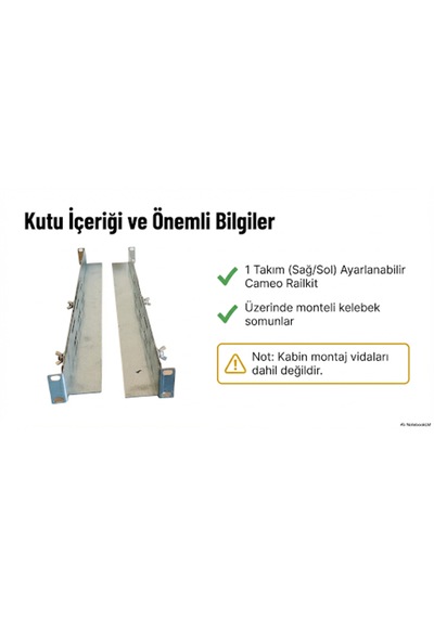 Argonat Railkit 1u / 2u / 3u Uyumlu Universal Ayarlanabilir Sunucu Kızağı