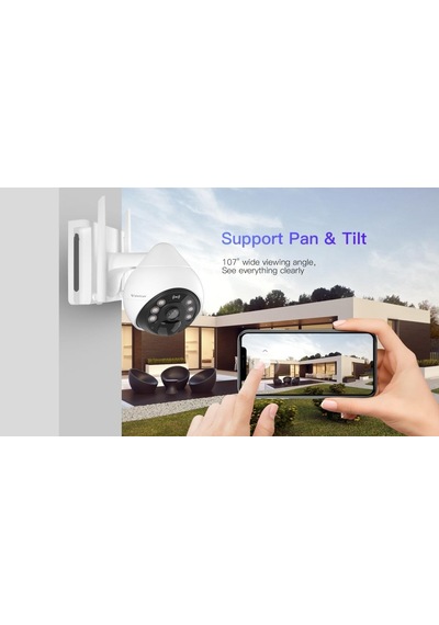Vstarcam Cb69-tz Solar Panelli Ptz Wifi Dış Mekan Kamera