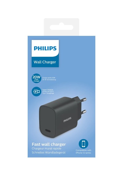 Philips Dlp4329cb/12 20w Usb-c Hızlı Şarj Adaptörü, Siyah