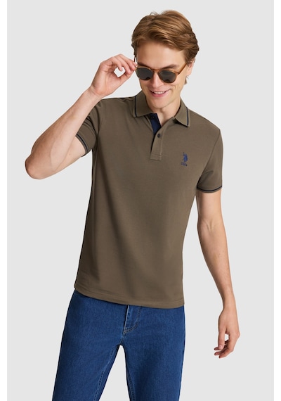 U.S. Polo Assn. U.s. Polo Assn. Erkek Koyu Haki Tişört Basic 50326975-vr111