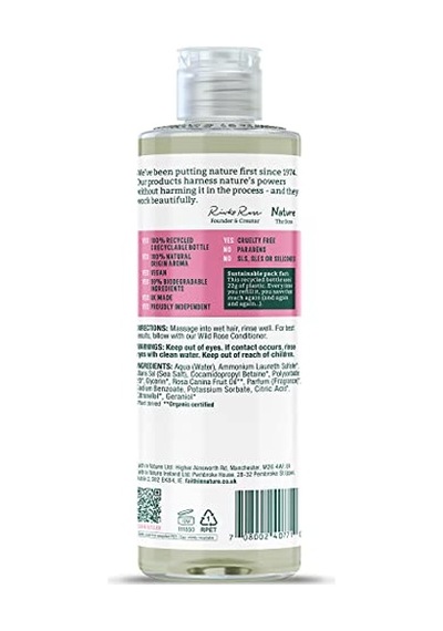 %99 Doğal Onarıcı Şampuan Normal &amp Amp Kuruya Dönük Saçlar İçin Yabani Gül, 400 Ml Diğer