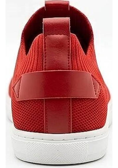 Daytex 4224 Erkek Slip-on - Full Triko Örgü Termo Taban Sneaker Kırmızı