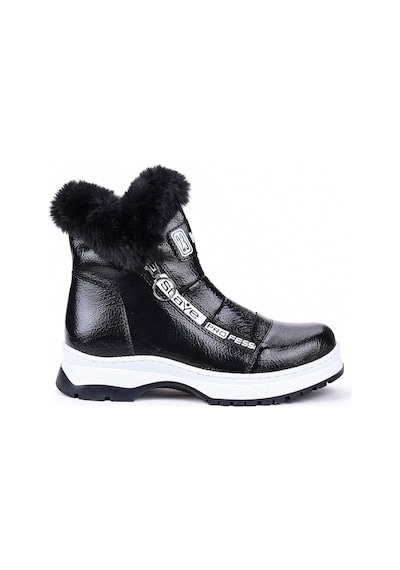 Kiko Kids 250 Rugan Çatlak Fermuarlı Kız Çocuk Bot Ayakkabı Siyah Kiko Kids 250 Rugan Çatlak Fermuarlı Kız Çocuk Bot Ayakkabı Siyah