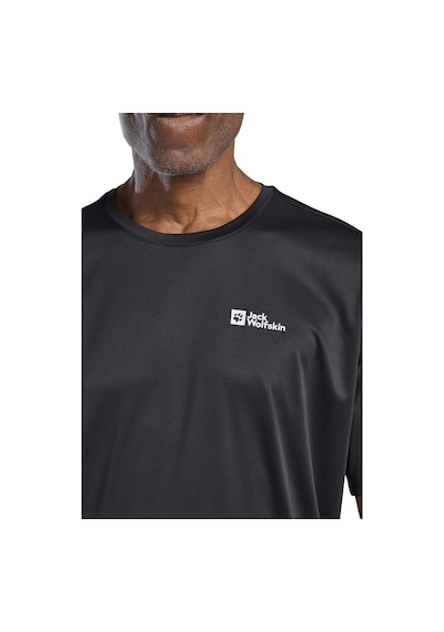 Jack Wolfskin Jack Wolfskın Tech T M Erkek Phantom T-shırt A63293-6350 Siyah