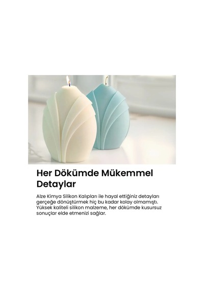 Soyut Elbiseli Mum Kalıbı