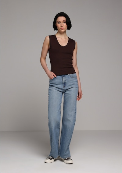Colin's Colins Slim Fit Kadın Kahverengi Atlet Cl1080980 Q1.v2 Brw