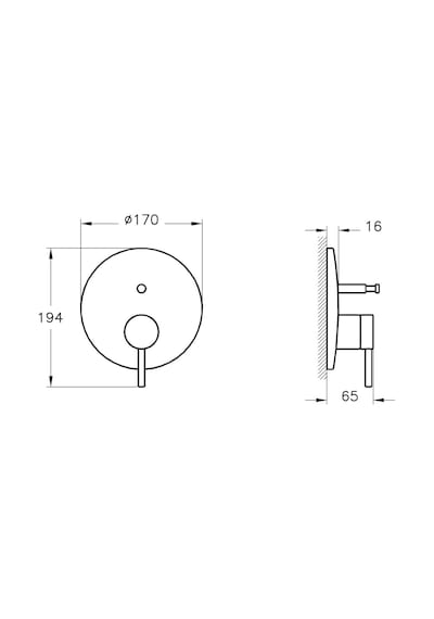 VitrA Origin Ankastre Banyo Bataryası Mat Siyah A4262036 Siyah