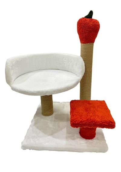 Havuçlu Peluş Kedi Tırmalama-kedi Yatağı- Kedi Evi Ve Dinlenme Tahtası Şık,modern Ve Konforlu