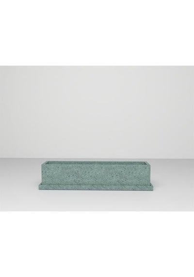 Nuano Consept Balkon Serisi Köşeli Saksı Yeşil 80x20