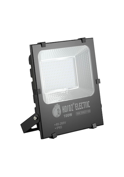 Horoz Leopar-100 100w Led Projektör Siyah 6400k Ip65 Çok Renkli