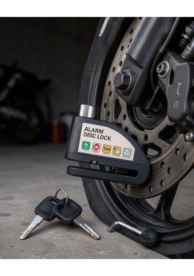 Disk Fren Kilidi 110 Db Alarmlı Su Geçirmez Çelik Gövde Xuczzzmotorkilit-2
