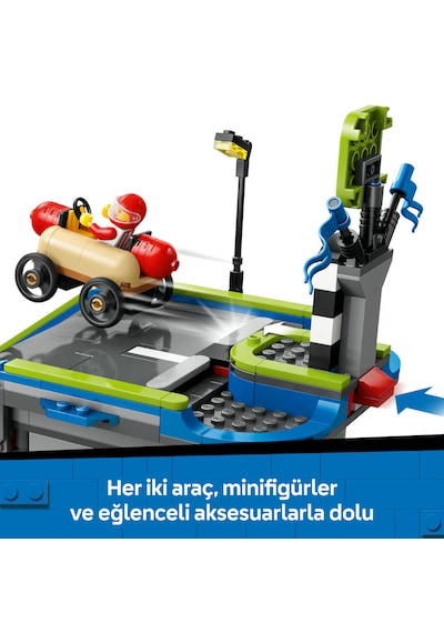 LEGO® City Senin Kuralların: Yarış Arabası Rampa Parçası 60460 - 6 Yaş ve Üzeri Çocuklar için Yaratıcı Oyuncak Yapım Seti (436P)