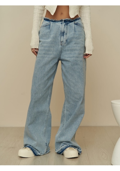 Mai Studios Co. Leony Bel Detay Mavi Jeans Mavi