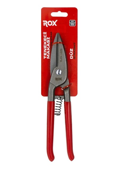 Rox 0251 Sac Kesme Makası Yaylı 10" 250mm Düz Kesim