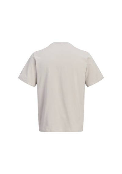 Jack & Jones Erkek Gögüs Baskili Regular Fit Bisiklet Yaka Tisört - Trace - 12308030 Dove