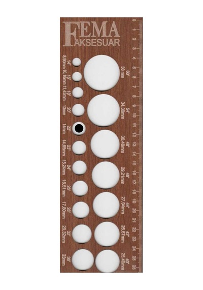 Fosil Salyangoz Kemik Düğme Alttan Dikim 1,4 Cm 6 Adet - 691742218