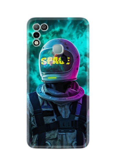 Infınıx Hot 11 Play Uyumlu Kılıf Resimli Desenli Silikon Platinium Series Space 1854