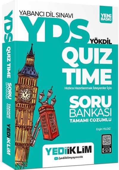Yediiklim Yayınları Ydsyökdil Quiz Time Tamamı Çözümlü Soru Bankası