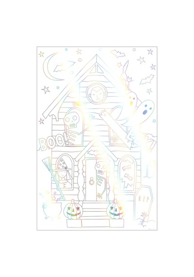 Meri Meri - Halloween Colouring Posters - Cadılar Bayramı Boyama Posterleri 2'li 0 - 99