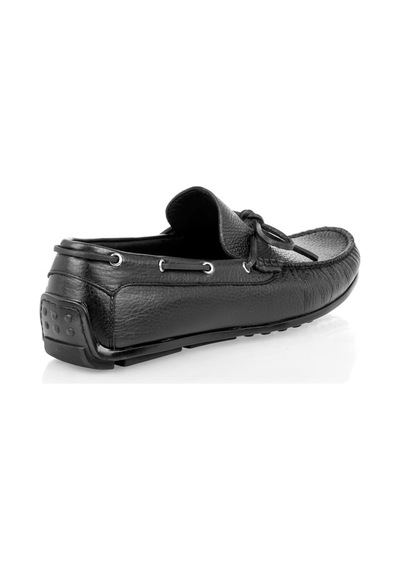 Erkek Siyah Deri Loafer
