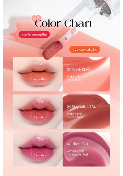 Bbia Özel Tasarım Ödüllü Kalıcı Tint Ruj BBIA L’eau Tint 07 Peach
