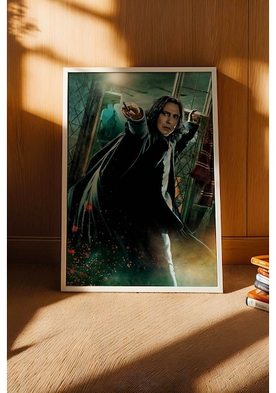Severus Snape Özel Tasarım Çerçeveli Tablo - Lüks Harry Potter Karakter Posteri Modern Duvar Dekoru Beyaz Severus Snape Özel Tasarım Çerçeveli Tablo - Lüks Harry Potter Karakter Posteri Modern Duvar Dekoru Beyaz