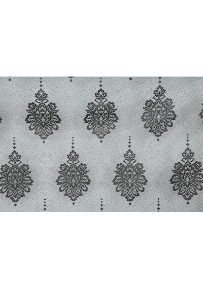 Noktalı Damaks Model Antrasit Renk Pileli Fon Perde 75x260 Cm Antrasit